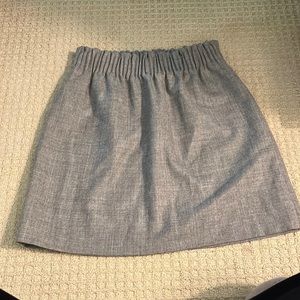 J Crew Gray Wool Skirt (with pockets). Size 00